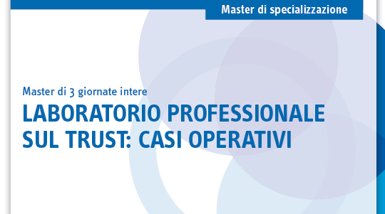 Laboratorio professionale sul trust: casi operativi