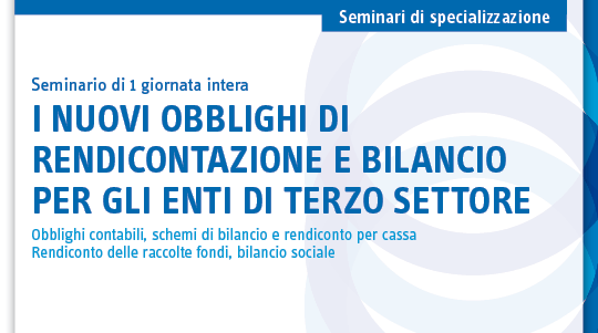 I nuovi obblighi di rendicontazione e bilancio per gli enti di terzo settore