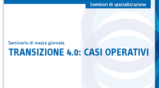 Transizione 4.0: casi operativi