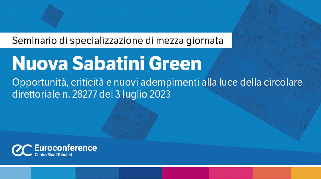 Nuova Sabatini Green