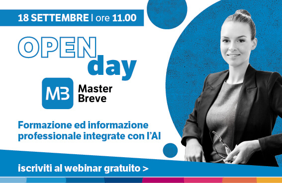 Open Day Master Breve: formazione ed informazione professionale integrate con l’AI