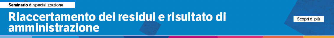 Riaccertamento dei residui e risultato di amministrazione