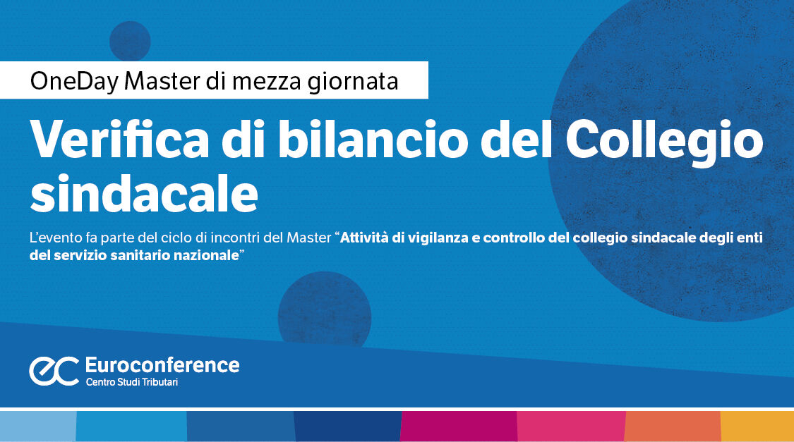 Verifica di bilancio del Collegio sindacale