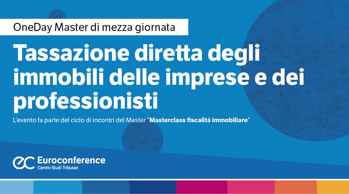 Tassazione diretta degli immobili delle imprese e dei professionisti