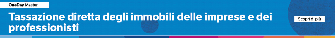 Tassazione diretta degli immobili delle imprese e dei professionisti
